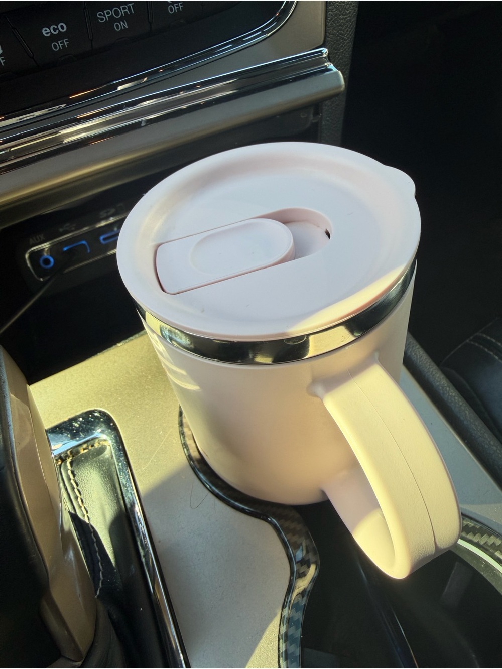Hydro Flask Blush Pink Insulated Mug with Handle and Lid - Picture 3 of 3